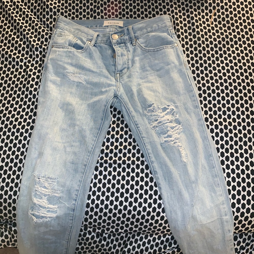 Light Blue Boyfriend Jeans